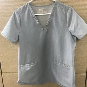 Figs Scrub Top Casma Medium Heather Indigo